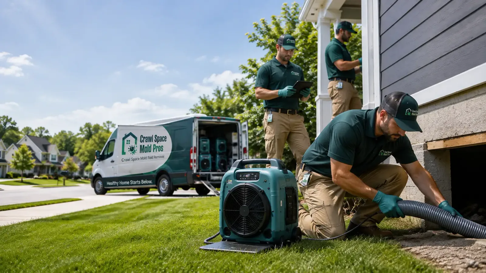 Crawl Space Mold Removal in New Waterford, OH